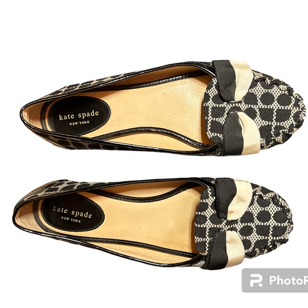Kate Spade Black and White Flats - Picture 2 of 6